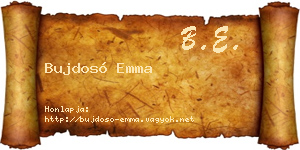 Bujdosó Emma névjegykártya